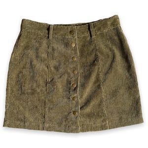 Corduroy mini skirt